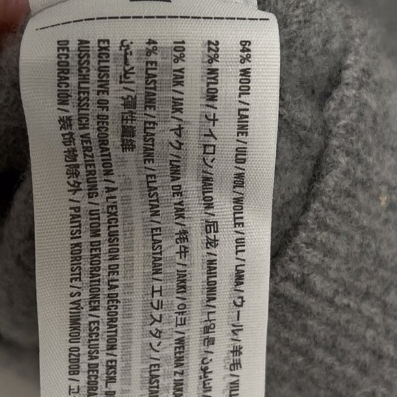 Abercrombie & Fitch Yak Wool Knit Loose Fit Sweater Hoodie Pullover Sweatshirt - Picture 8 of 9